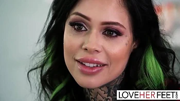 Xwife Karen’s Big Tits and Feet Fuck