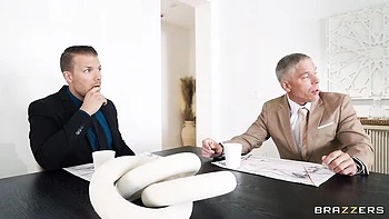 Ryan Conner's Big Ass and Tits Blowjob at Office