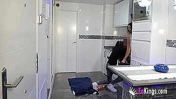 Primeiro casting hardcore de adolescente colombiana ebony safada