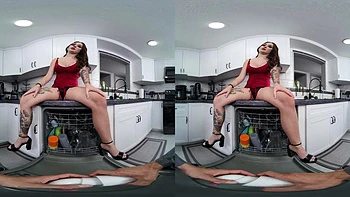 VR Blowjob, Doggy and Cowgirl Ass Fuck