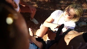 Blonde Sluts Chloe & Alice Fuck Hard Anal Doggy, Cum Mouth