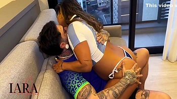 Argentina vs Brazil: Iara and Matheus' Big Ass and Tits Fuck