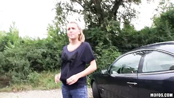 Nikol's Curvy Blonde Gets Doggystyle and Deep Blowjob