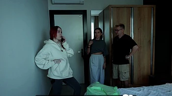 Girlfriend fucked hard in bed with stockings on