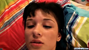 Petite Bailey Facialized and Fucked Hard POV
