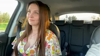Stepmother: - Fuck me please! gave herself to her stepson right in the car after a quarrel with her husband.