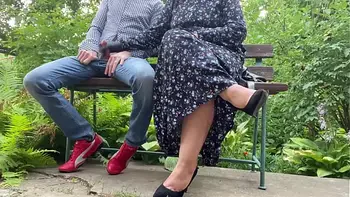 Cum for hot milf cuckold hubby right outside