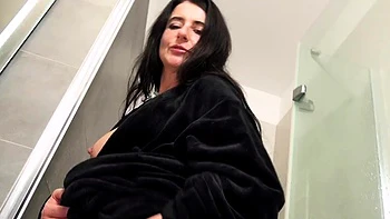 PrimeMature Roxxy Sinn Solo Shower Masturbation