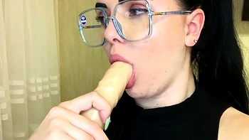 Playful Brunette Babe Masturbates with Toys