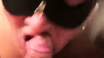 Swedish blonde milf sucks big cock POV