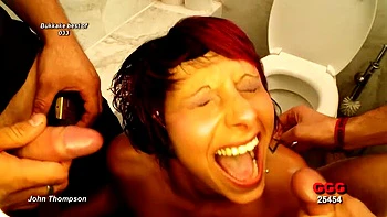 Nicki Thompson gangbang bukkake - boquete molhado e chuva de punheta