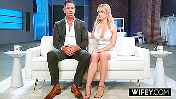 Four Black Cocks Pound Blonde Bride Tight Pussy While Husband Watches Cuckold