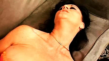 Curvy brunette drilled hard in old-young sex