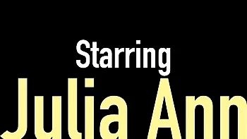 Julia Ann's hairy pussy solo fuck