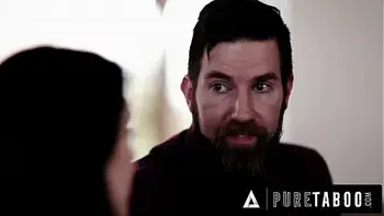 PURE TABOO Gold Digger Anna De Ville Does Everything To Keep Her Boyfriend's Stepfather Quiet