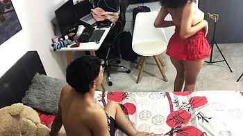 Stepbrother Catches Me Masturbating - Amateur Lick & Fuck