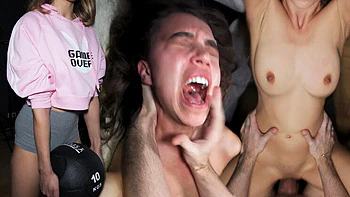 Teen hardcore en trio : prise de chien brutale avec allemande amateur