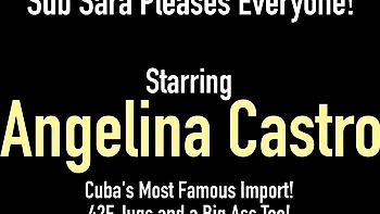 Sara Jay und Angelina Castro ficken in dreier Action mit dicken Titten