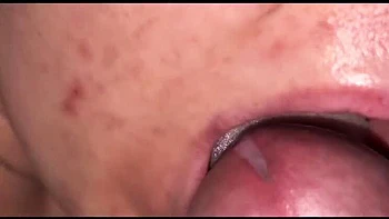 Leo15398 Deep Blowjob with Creamy Cum in Mouth Close-Up
