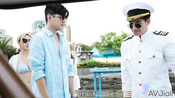 Stacy Cash and Jinbaona Fuck on Boat - Asian Blonde Small Tits Gets Fingering & Cumshot