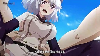 Erin com peitos, bunda e pau grande no gangbang