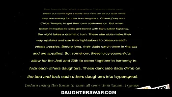 Stepdaughters' 4-Way Blowjob - Johnny Castle & Teens Taboo