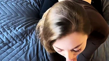 Stepmom in Tight Leggings Fucks Stepson Hard