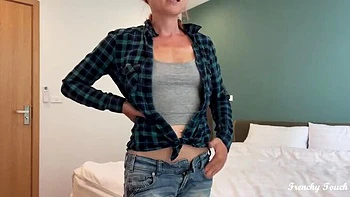 French MILF Alphalouna Fucks Colleague in JOI POV