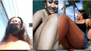 Harnah Thai Squirts Masturbating with Sex Toys