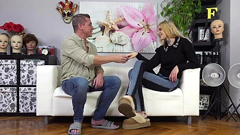 Blonde number 425 fucked hard in jeans