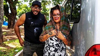 Fat Granny Gets Anal Fisting and BBC in Van