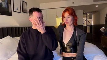 Redhead MILF Pixie Pink Fucked Hard in Hotel Shower