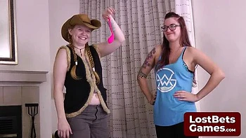 Amber Chase’s First Threesome Lost Bet – Big Tits Brunette Tied Up