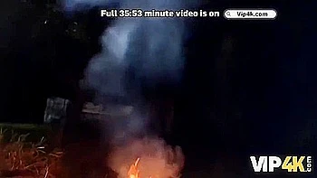 Brunette Tattooed Cuckold Seduced Outdoors POV