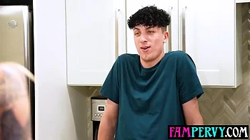 Petite Blonde Milf With Big Tits Fucks Step’s Huge Cock