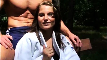 Alex and Cliff's hot outdoor bisexual teen threesome