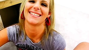 POV missionary fuck with blonde silicone tits Phoenix Marie