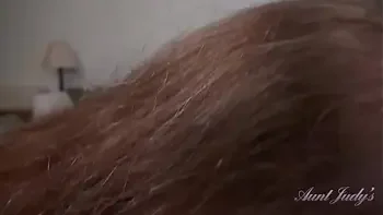 AuntJudys - Your Busty 61yo GILF Stepmom Maggie Jacks you Off & Sucks your Cock