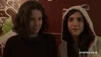 Ersties: Cute Amateur Babes Have Hot Lesbian Sex In A Public Changing Room