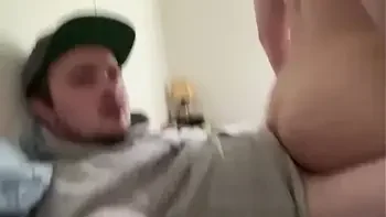 Assjob makes him cum in his own mouth!