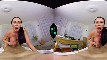 Tetas enormes: blowjob, vaquera y misionero VR