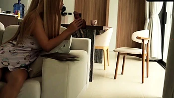 Blonde Babe Summons Evil Book for Hardcore Porn Blowjobs