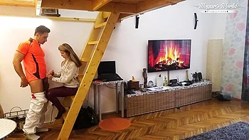 Blonde Gina Gerson gets cumshot doggystyle backstage