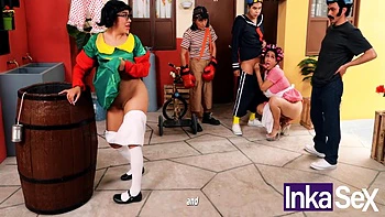 Don Mamon's Stepdaughter's Big Ass Gets Fucked in Anal Orgy