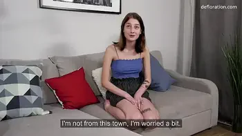 Tiny petite Natasha Ajahuaska virgin casting