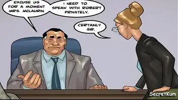 The Mayor S.#5 ep.#2 - Big Dick Boss Cums in his Secretary's Throat - Ebony office Babe