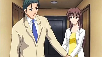 Brunette Anime Babe with Big Tits Fisting