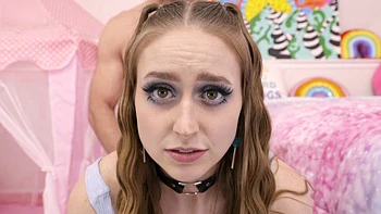 Hung Charles pounds brunette babe with natural tits POV