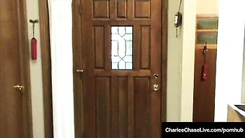 Cheyenne Jewel and Charlee Chase's dirty big-tit threesome