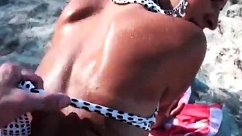 Blonde Beach Babe Fucked Doggy Style